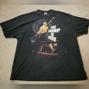 John Cena Vintage Y2K the Champ Is Here Chain Gang 3XL Great Fade Double Sided